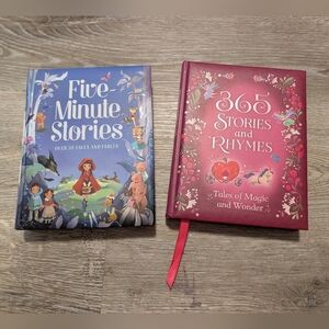 Children's 5 Minute Storybook Set- Tales Of Magic And Wonder Bedtime Hardcover